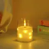 New led electronic candle lamps, rechargeable, wedding decoration, ins home, club ornaments, ambient light strings, candle lamps details Picture